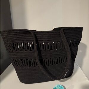 Elegant Black Tote Bag